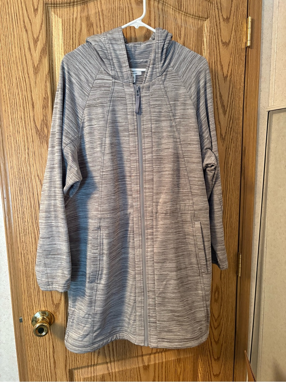 Maurices Heather Gray Zip Hoodie with pockets